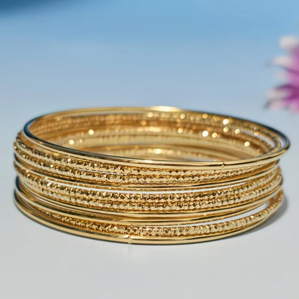 Gold Bangle Set